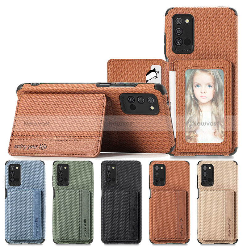 Ultra-thin Silicone Gel Soft Case Cover with Magnetic S01D for Samsung Galaxy M02s