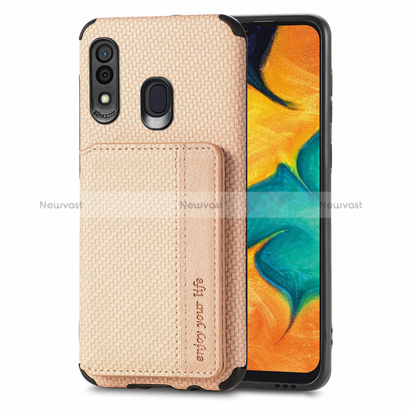 Ultra-thin Silicone Gel Soft Case Cover with Magnetic S01D for Samsung Galaxy M10S