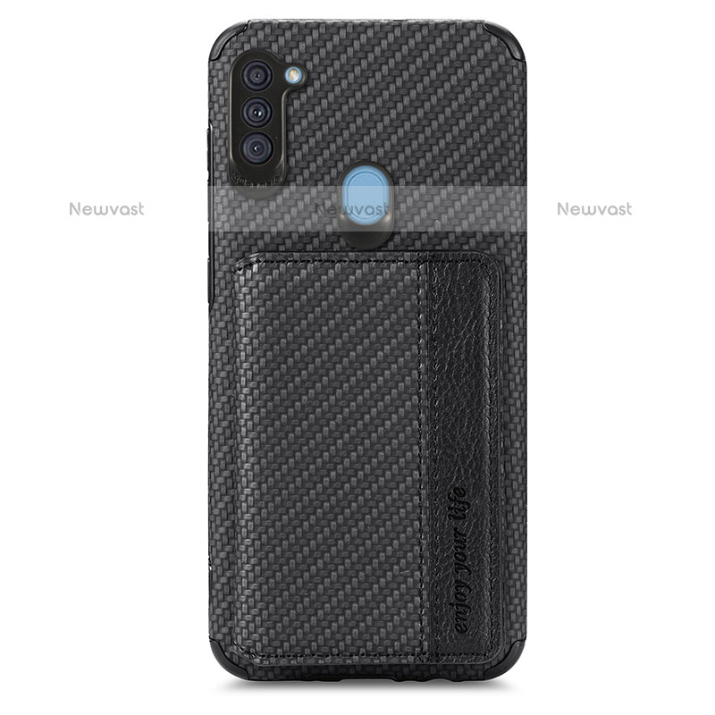 Ultra-thin Silicone Gel Soft Case Cover with Magnetic S01D for Samsung Galaxy M11