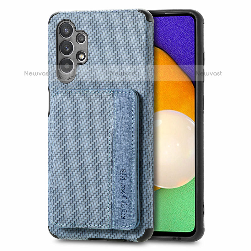 Ultra-thin Silicone Gel Soft Case Cover with Magnetic S01D for Samsung Galaxy M32 5G