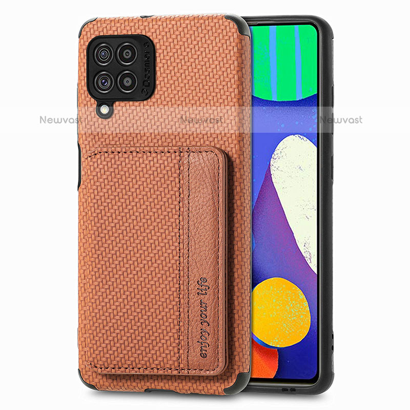 Ultra-thin Silicone Gel Soft Case Cover with Magnetic S01D for Samsung Galaxy M62 4G