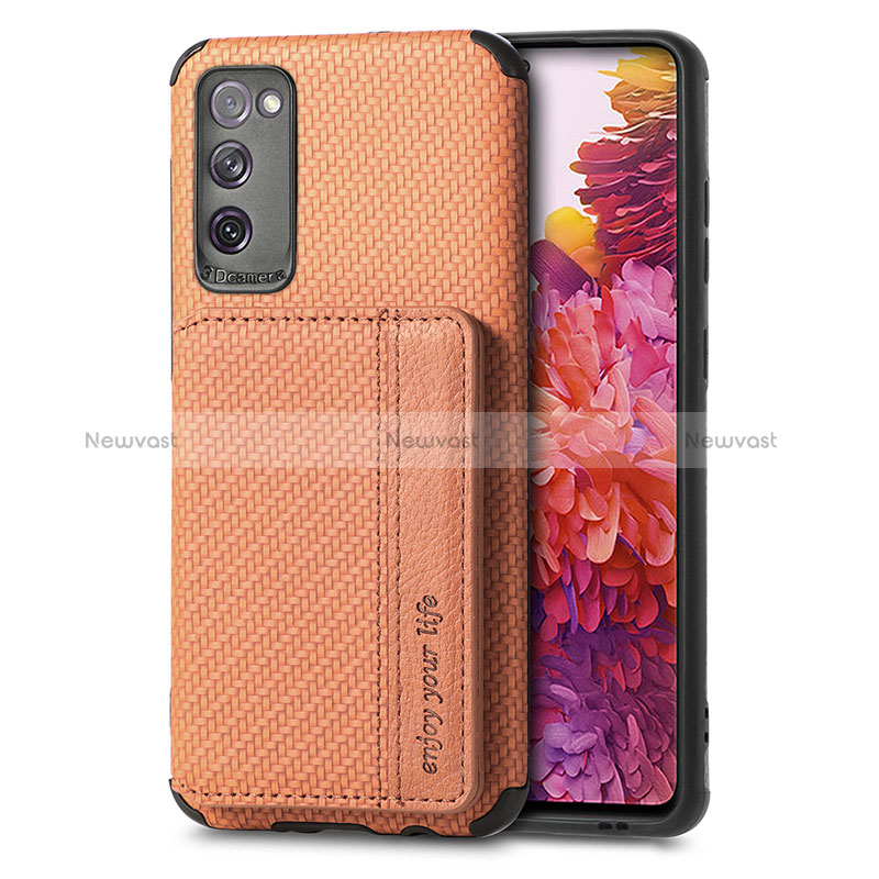 Ultra-thin Silicone Gel Soft Case Cover with Magnetic S01D for Samsung Galaxy S20 FE (2022) 5G