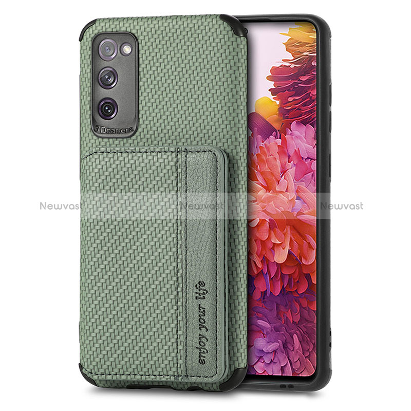 Ultra-thin Silicone Gel Soft Case Cover with Magnetic S01D for Samsung Galaxy S20 FE (2022) 5G