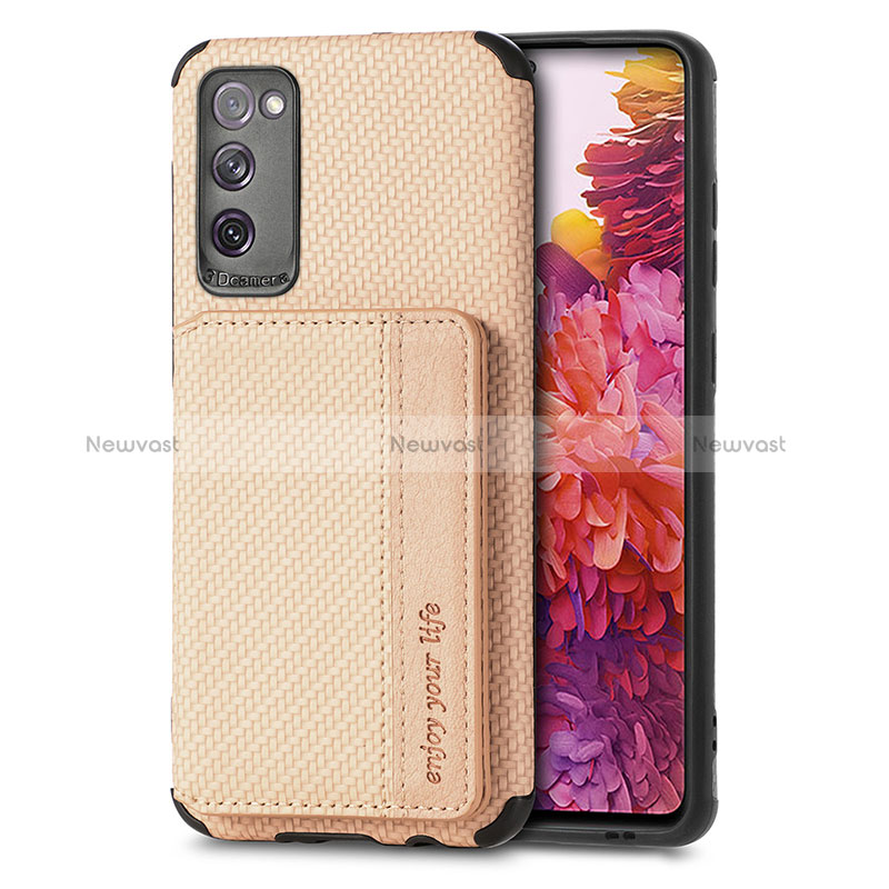 Ultra-thin Silicone Gel Soft Case Cover with Magnetic S01D for Samsung Galaxy S20 FE 5G