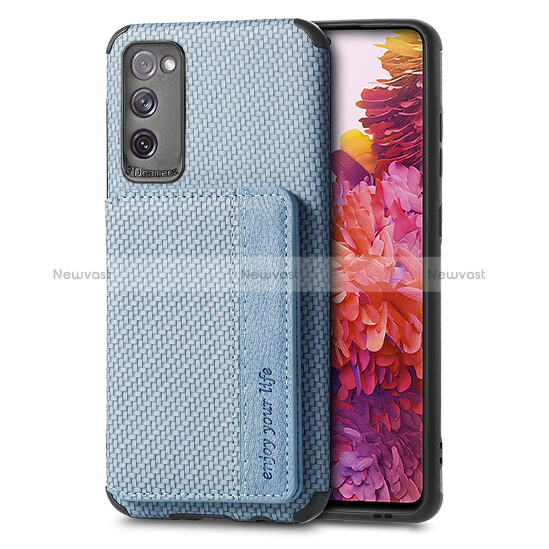 Ultra-thin Silicone Gel Soft Case Cover with Magnetic S01D for Samsung Galaxy S20 FE 5G