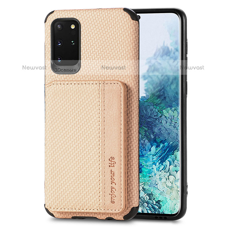 Ultra-thin Silicone Gel Soft Case Cover with Magnetic S01D for Samsung Galaxy S20 Plus 5G