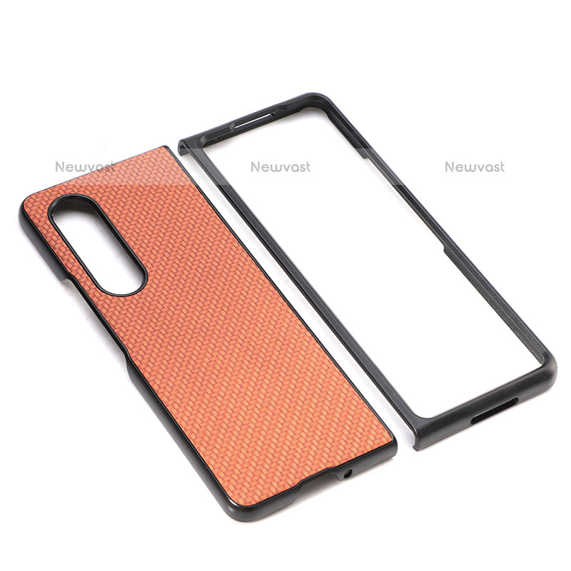 Ultra-thin Silicone Gel Soft Case Cover with Magnetic S01D for Samsung Galaxy Z Fold3 5G