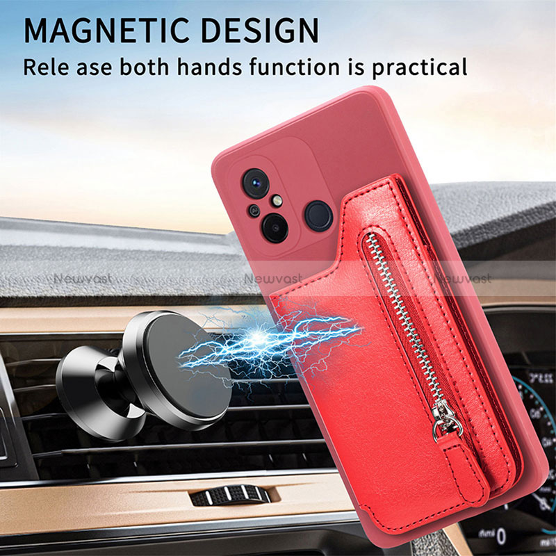 Ultra-thin Silicone Gel Soft Case Cover with Magnetic S01D for Xiaomi Poco C55