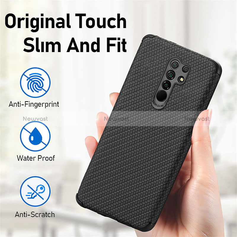 Ultra-thin Silicone Gel Soft Case Cover with Magnetic S01D for Xiaomi Poco M2