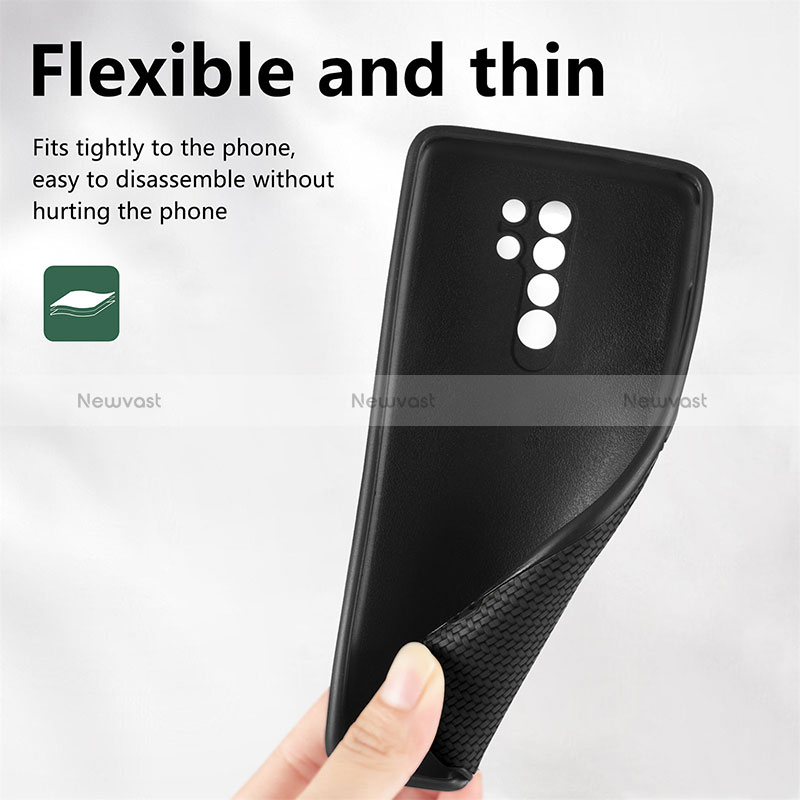 Ultra-thin Silicone Gel Soft Case Cover with Magnetic S01D for Xiaomi Poco M2