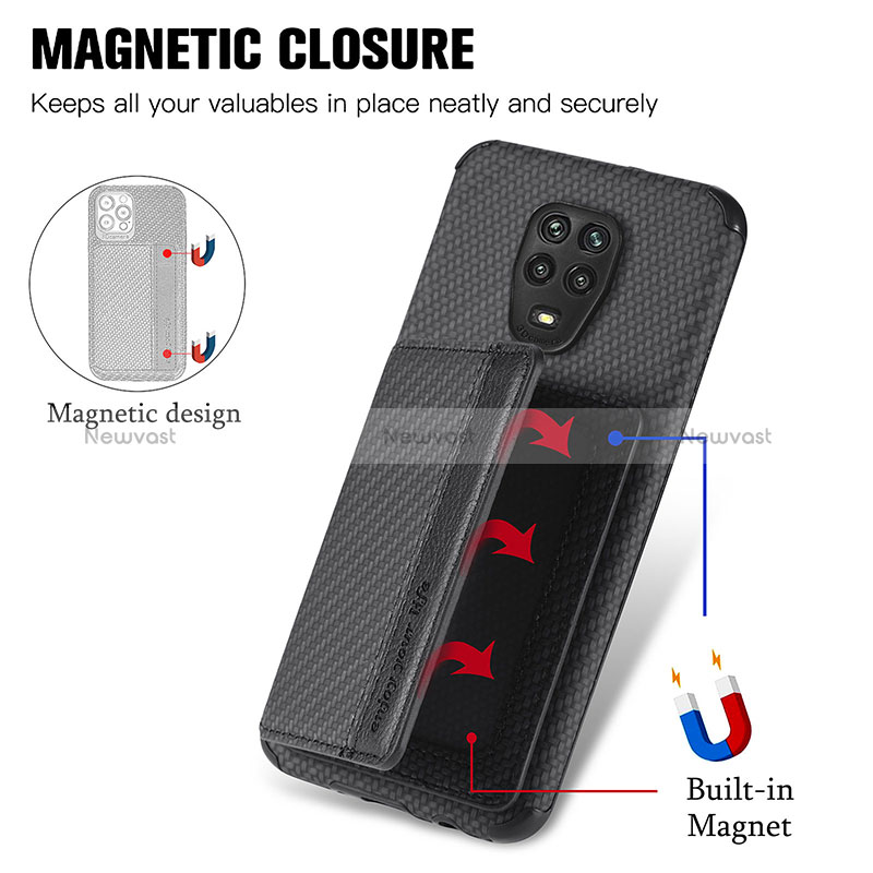 Ultra-thin Silicone Gel Soft Case Cover with Magnetic S01D for Xiaomi Poco M2 Pro