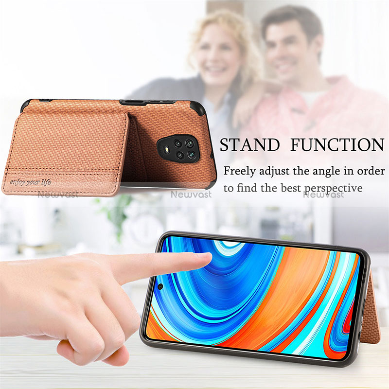 Ultra-thin Silicone Gel Soft Case Cover with Magnetic S01D for Xiaomi Poco M2 Pro