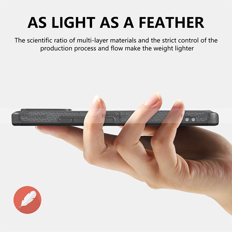 Ultra-thin Silicone Gel Soft Case Cover with Magnetic S01D for Xiaomi Poco M4 Pro 5G