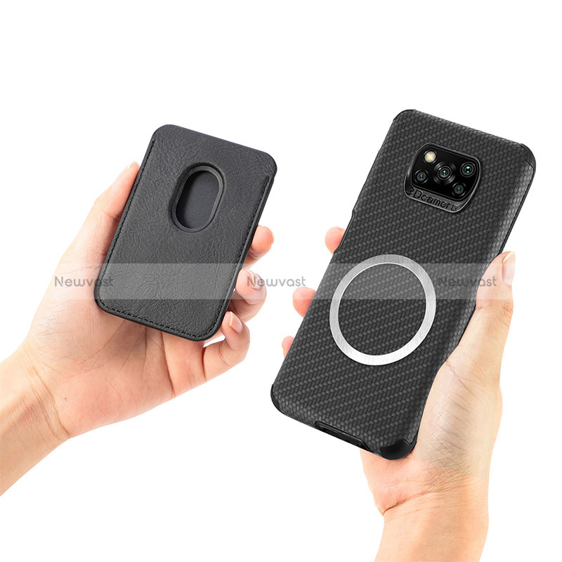 Ultra-thin Silicone Gel Soft Case Cover with Magnetic S01D for Xiaomi Poco X3