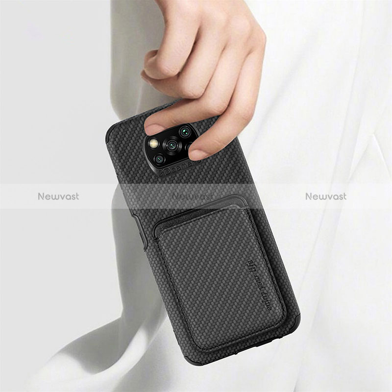 Ultra-thin Silicone Gel Soft Case Cover with Magnetic S01D for Xiaomi Poco X3