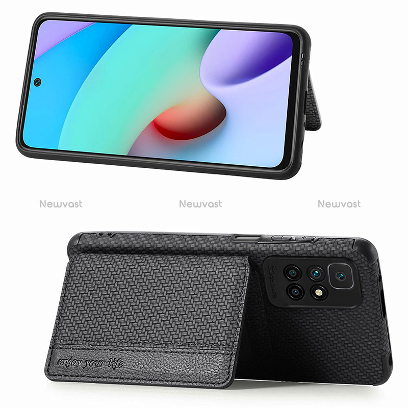Ultra-thin Silicone Gel Soft Case Cover with Magnetic S01D for Xiaomi Redmi 10 (2022)
