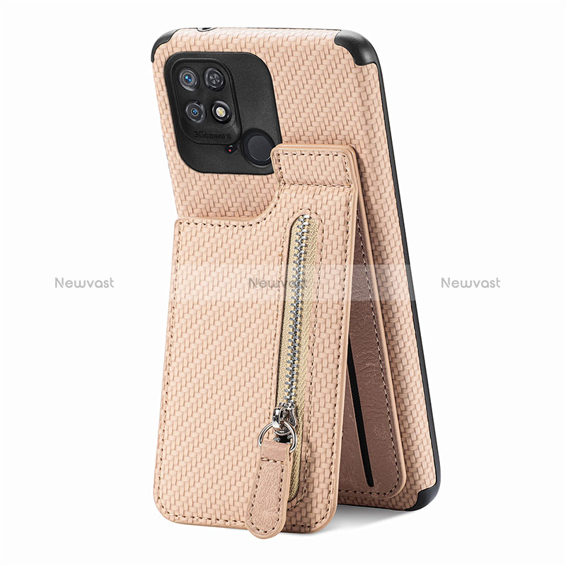 Ultra-thin Silicone Gel Soft Case Cover with Magnetic S01D for Xiaomi Redmi 10 India