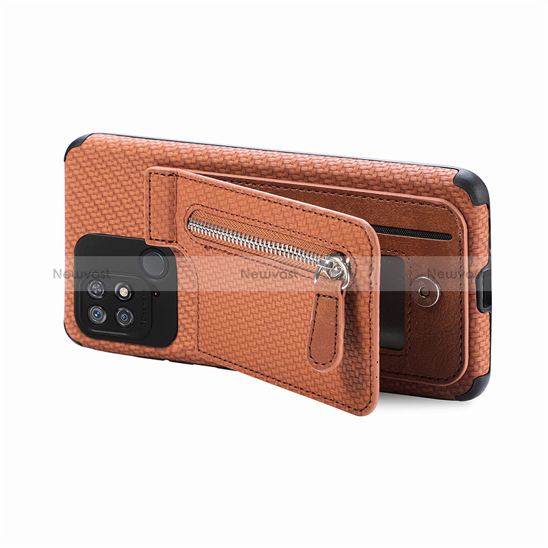 Ultra-thin Silicone Gel Soft Case Cover with Magnetic S01D for Xiaomi Redmi 10C 4G