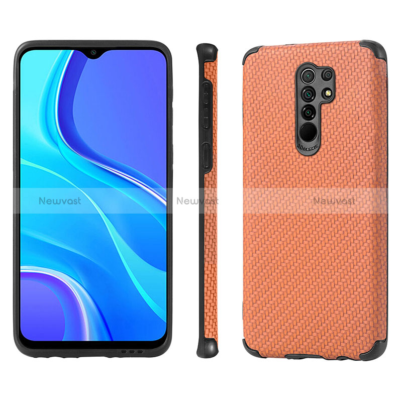 Ultra-thin Silicone Gel Soft Case Cover with Magnetic S01D for Xiaomi Redmi 9 Prime India