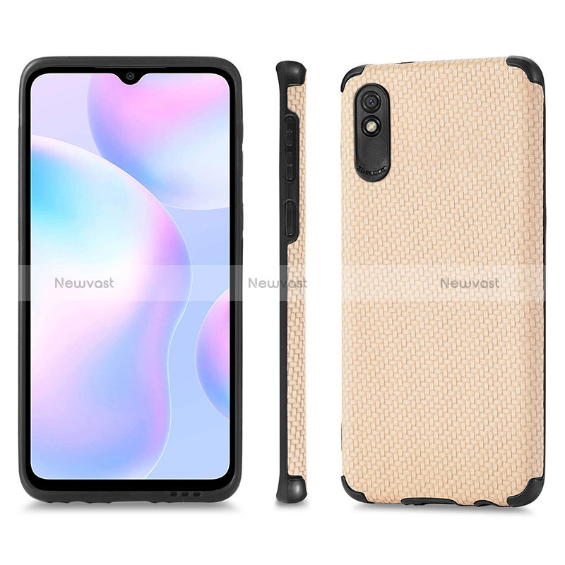 Ultra-thin Silicone Gel Soft Case Cover with Magnetic S01D for Xiaomi Redmi 9A