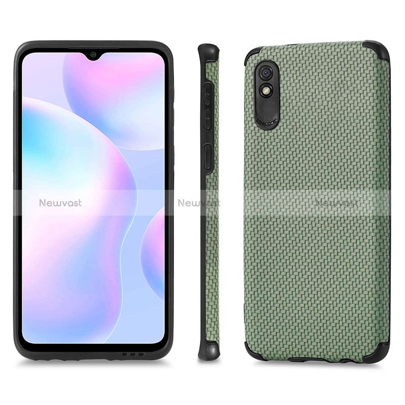 Ultra-thin Silicone Gel Soft Case Cover with Magnetic S01D for Xiaomi Redmi 9A