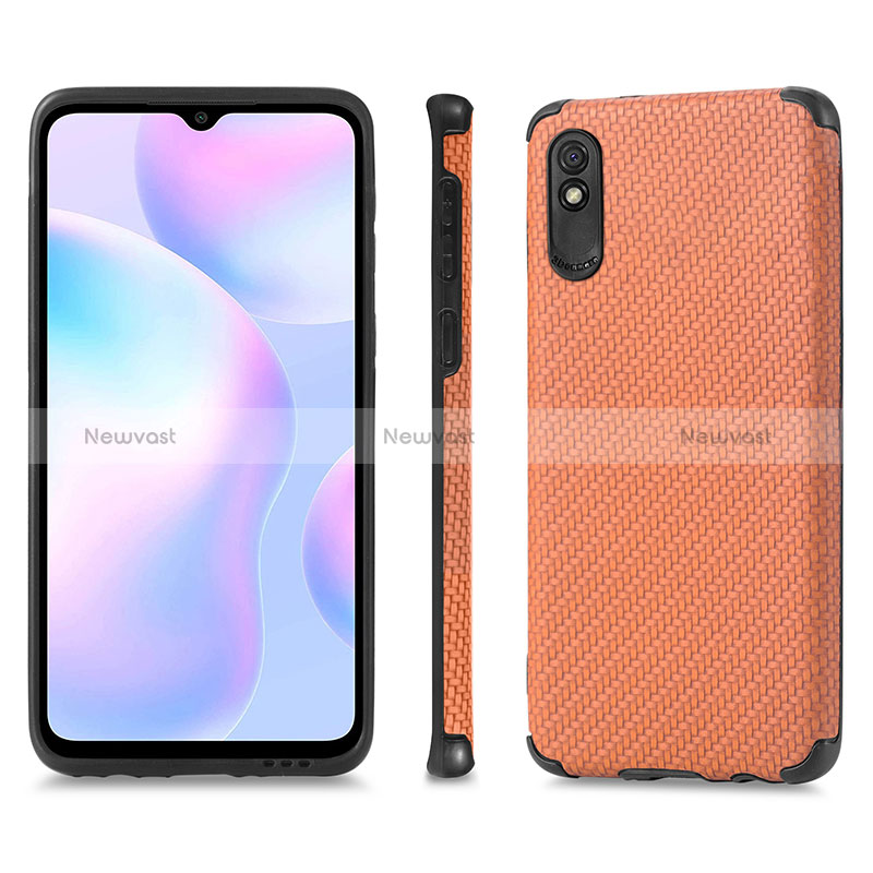 Ultra-thin Silicone Gel Soft Case Cover with Magnetic S01D for Xiaomi Redmi 9i