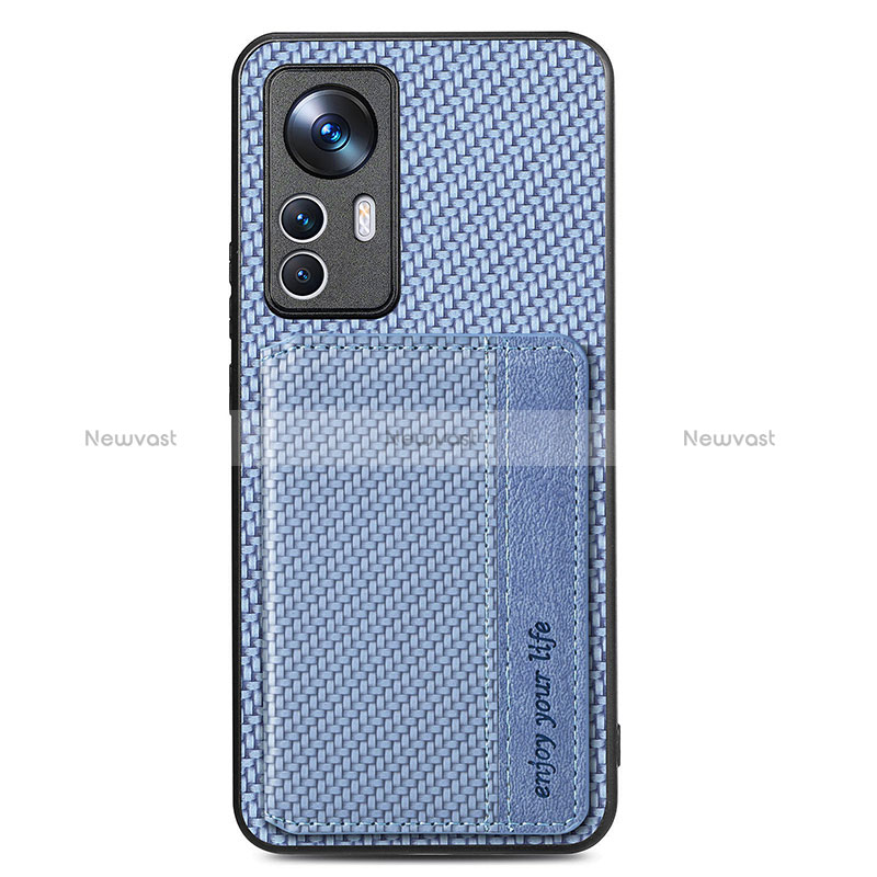 Ultra-thin Silicone Gel Soft Case Cover with Magnetic S01D for Xiaomi Redmi K50 Ultra 5G Blue