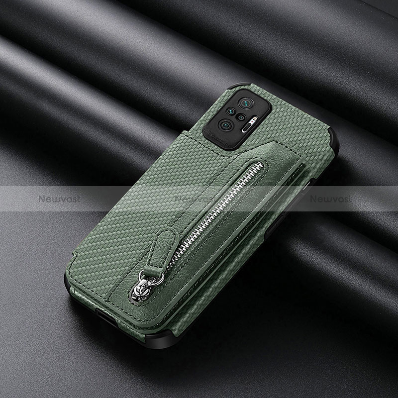 Ultra-thin Silicone Gel Soft Case Cover with Magnetic S01D for Xiaomi Redmi Note 10 Pro 4G