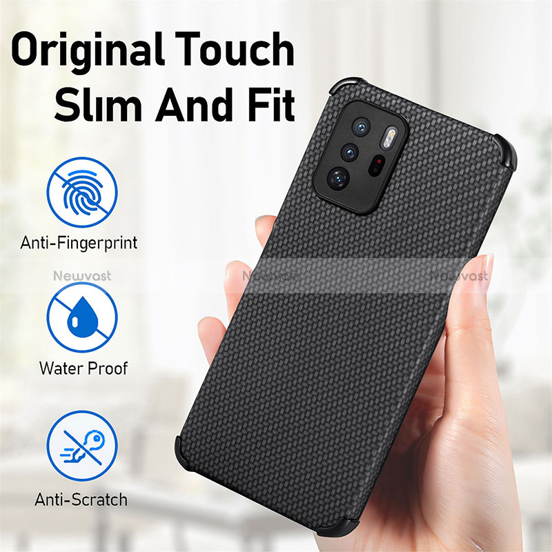 Ultra-thin Silicone Gel Soft Case Cover with Magnetic S01D for Xiaomi Redmi Note 10 Pro 5G