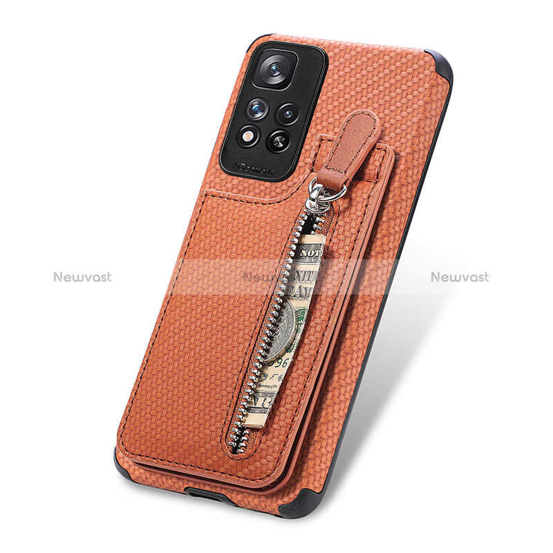 Ultra-thin Silicone Gel Soft Case Cover with Magnetic S01D for Xiaomi Redmi Note 11 Pro+ Plus 5G