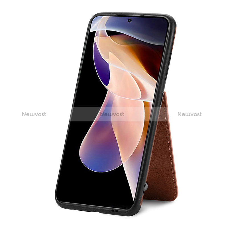 Ultra-thin Silicone Gel Soft Case Cover with Magnetic S01D for Xiaomi Redmi Note 11 Pro+ Plus 5G