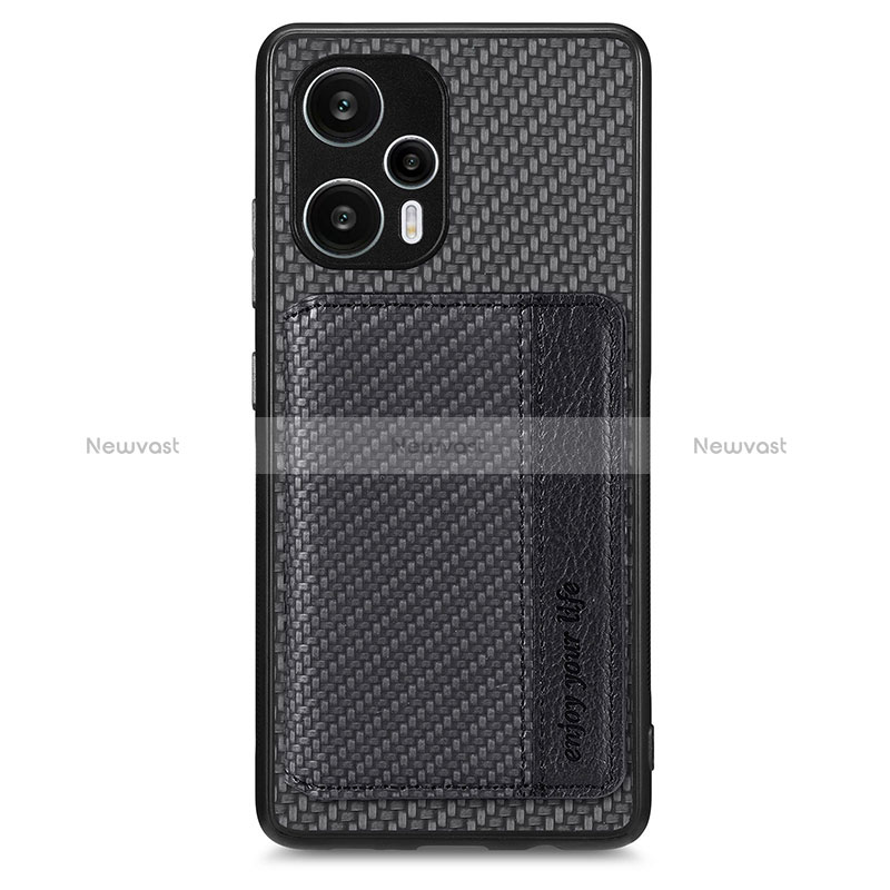 Ultra-thin Silicone Gel Soft Case Cover with Magnetic S01D for Xiaomi Redmi Note 12 Turbo 5G