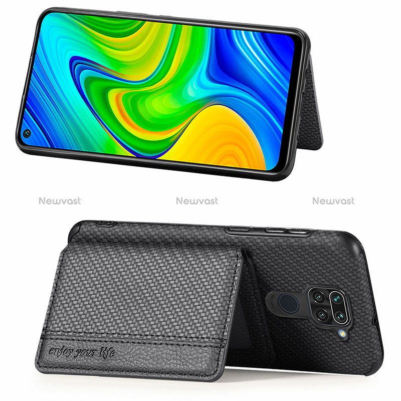 Ultra-thin Silicone Gel Soft Case Cover with Magnetic S01D for Xiaomi Redmi Note 9