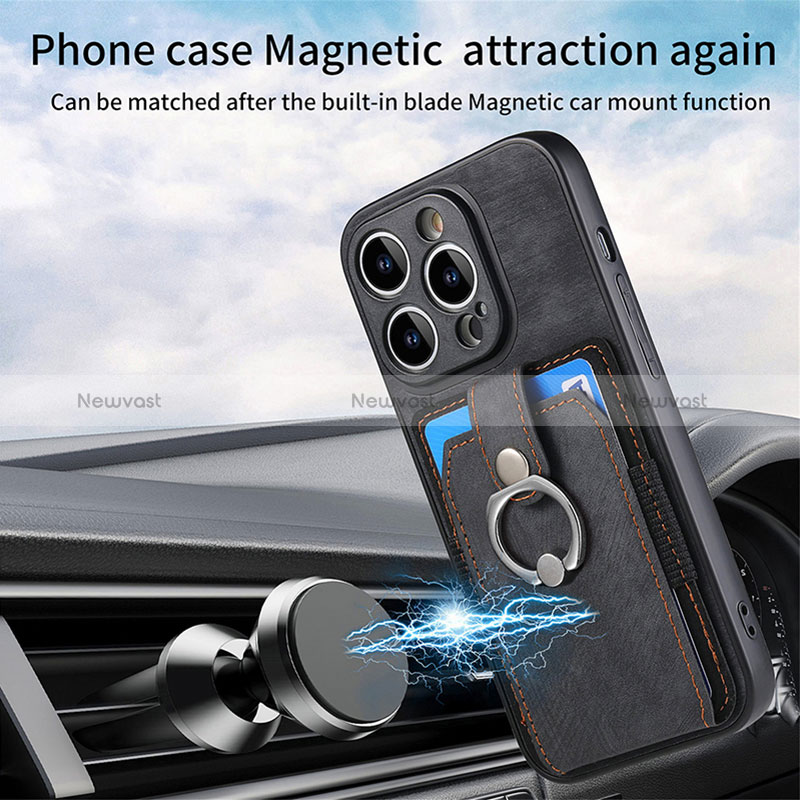 Ultra-thin Silicone Gel Soft Case Cover with Magnetic S02D for Apple iPhone 16 Pro Max