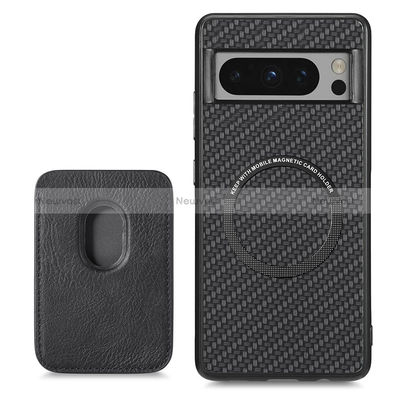 Ultra-thin Silicone Gel Soft Case Cover with Magnetic S02D for Google Pixel 8 Pro 5G