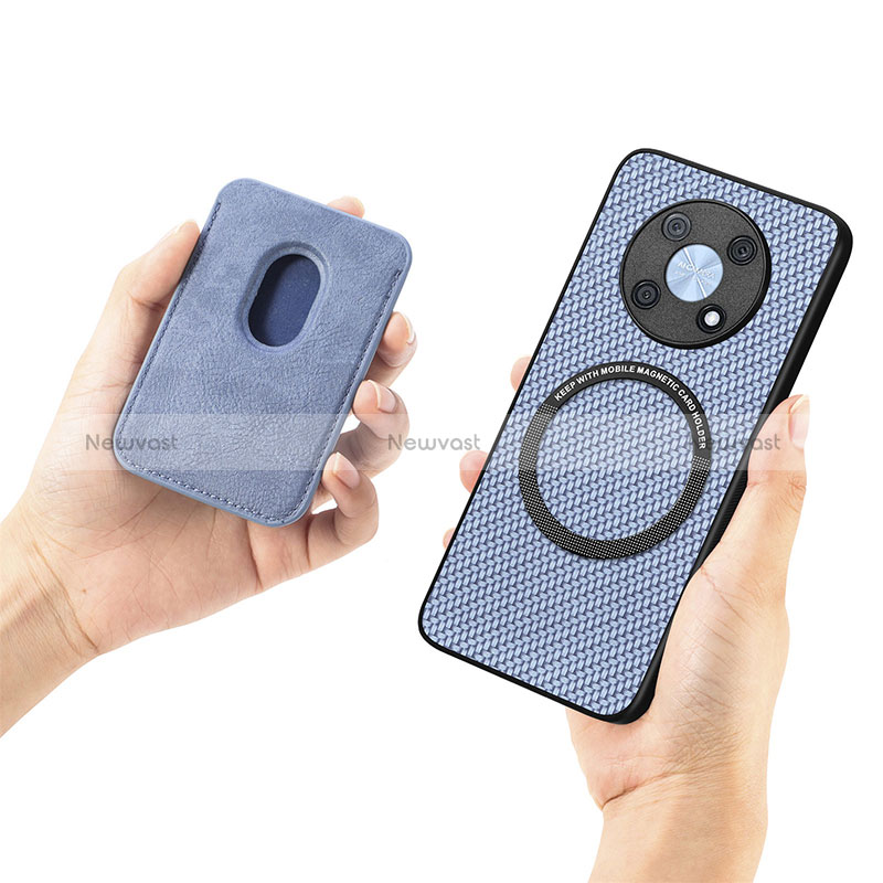 Ultra-thin Silicone Gel Soft Case Cover with Magnetic S02D for Huawei Enjoy 50 Pro