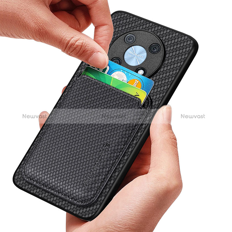 Ultra-thin Silicone Gel Soft Case Cover with Magnetic S02D for Huawei Enjoy 50 Pro