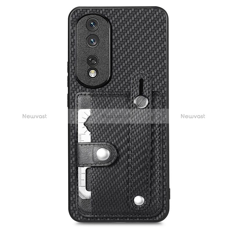 Ultra-thin Silicone Gel Soft Case Cover with Magnetic S02D for Huawei Honor 80 Pro 5G