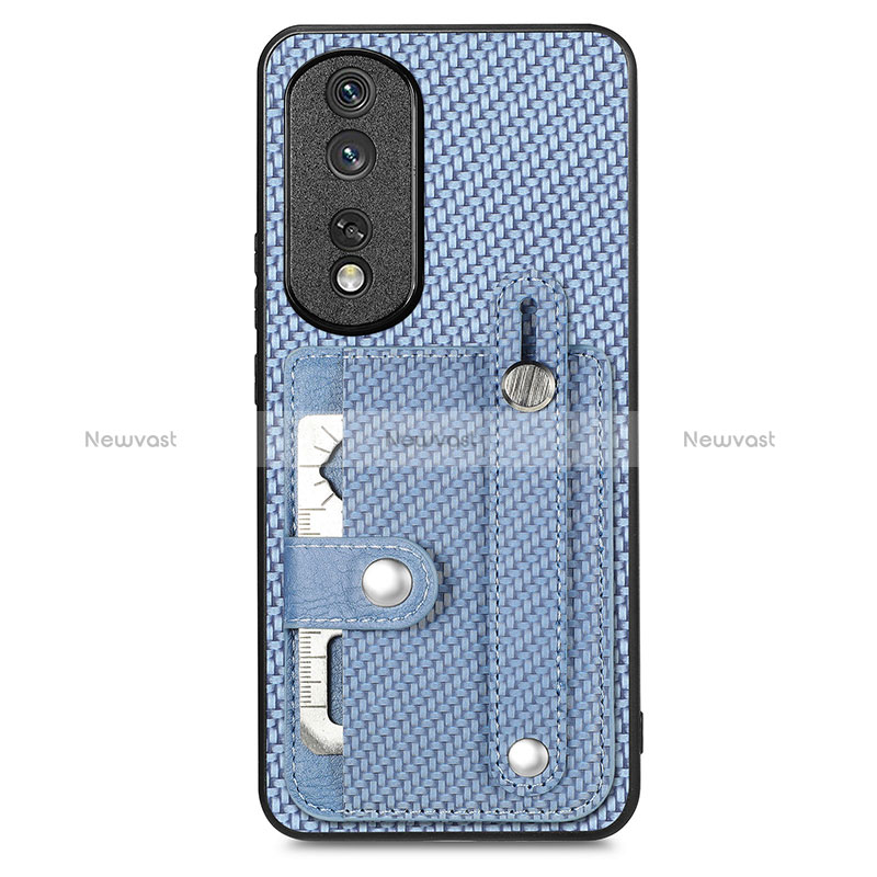 Ultra-thin Silicone Gel Soft Case Cover with Magnetic S02D for Huawei Honor 80 Pro 5G