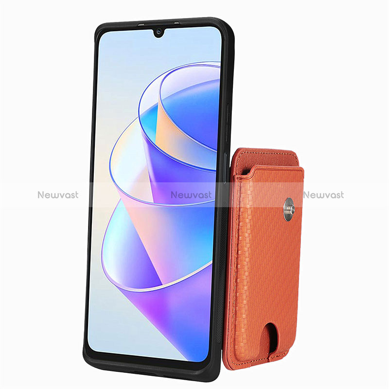 Ultra-thin Silicone Gel Soft Case Cover with Magnetic S02D for Huawei Honor X7a