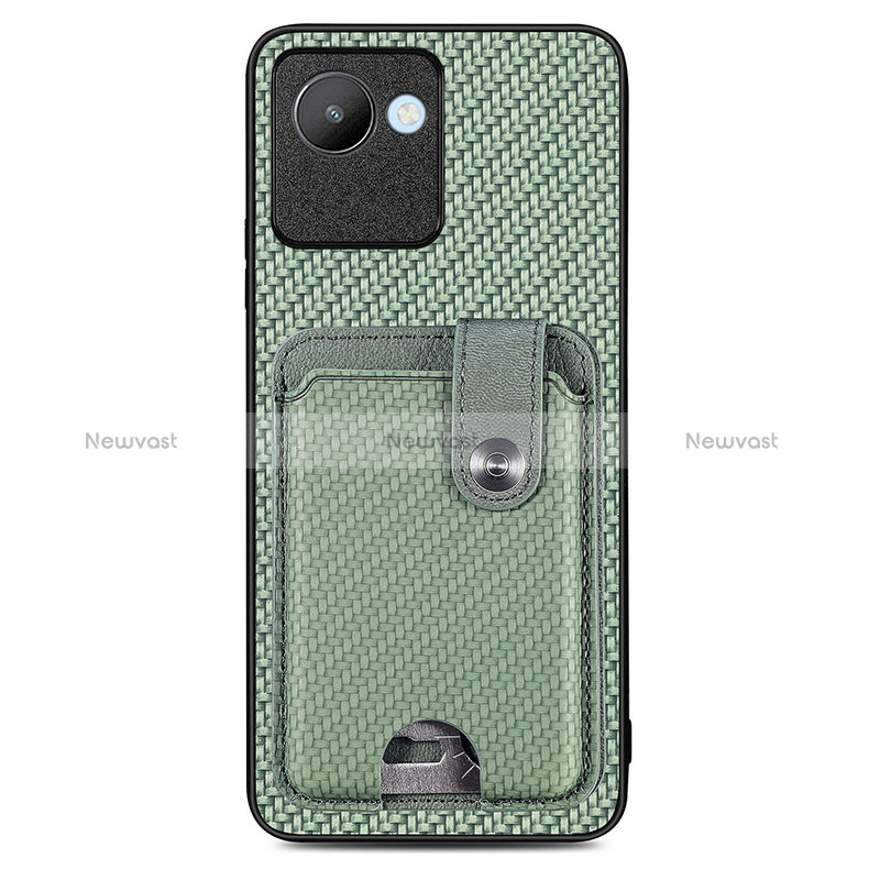 Ultra-thin Silicone Gel Soft Case Cover with Magnetic S02D for Realme C30