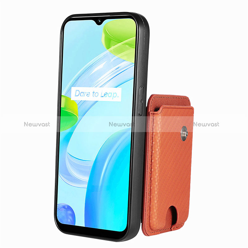 Ultra-thin Silicone Gel Soft Case Cover with Magnetic S02D for Realme C30