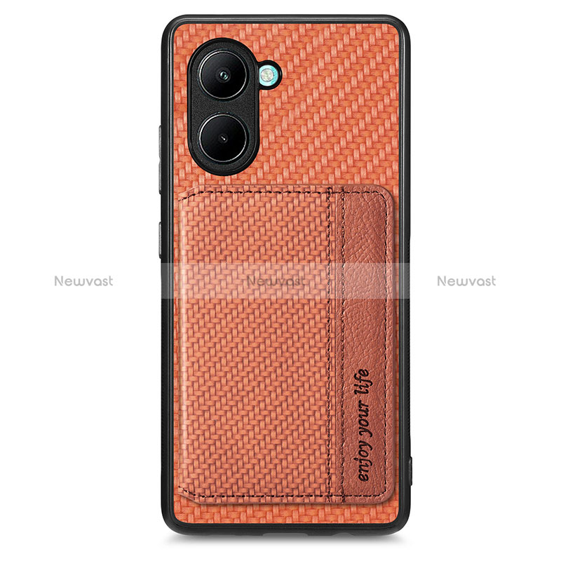 Ultra-thin Silicone Gel Soft Case Cover with Magnetic S02D for Realme C33 (2023)