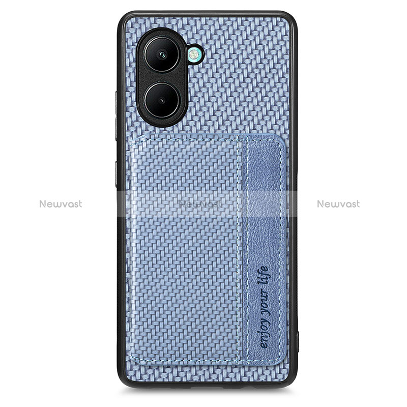 Ultra-thin Silicone Gel Soft Case Cover with Magnetic S02D for Realme C33 (2023)