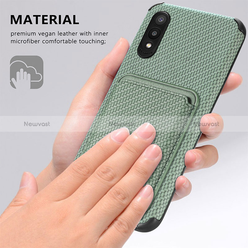 Ultra-thin Silicone Gel Soft Case Cover with Magnetic S02D for Samsung Galaxy A02