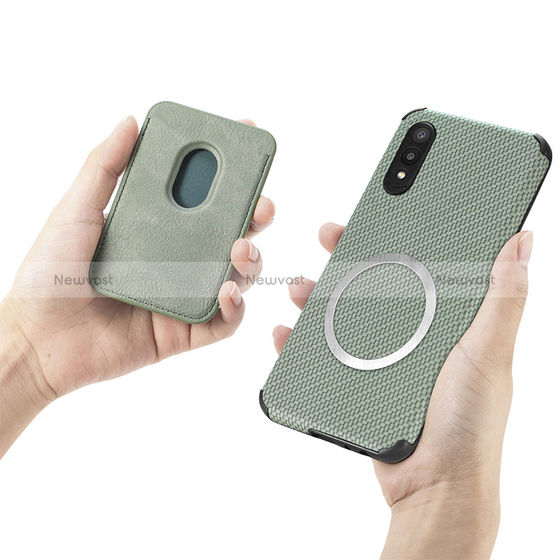 Ultra-thin Silicone Gel Soft Case Cover with Magnetic S02D for Samsung Galaxy A02