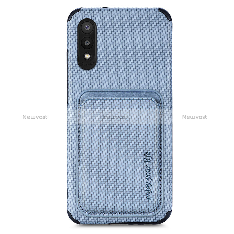 Ultra-thin Silicone Gel Soft Case Cover with Magnetic S02D for Samsung Galaxy A02