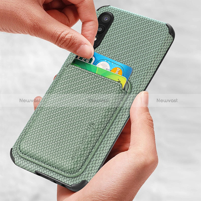 Ultra-thin Silicone Gel Soft Case Cover with Magnetic S02D for Samsung Galaxy A02