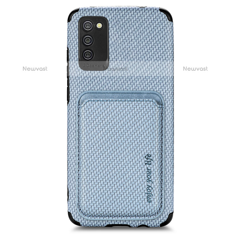 Ultra-thin Silicone Gel Soft Case Cover with Magnetic S02D for Samsung Galaxy A02s