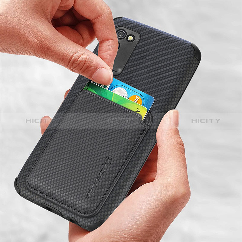 Ultra-thin Silicone Gel Soft Case Cover with Magnetic S02D for Samsung Galaxy A03s